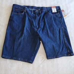 👖 Wrangler Men’s Blue Denim Shorts – Size 46, NWT, Relaxed Fit, 10” Inseam